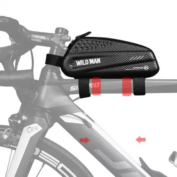 WILDMAN EX 1L Bicycle Frame Bag Black
