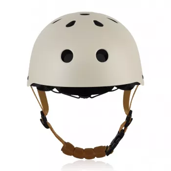Lionelo LO-HELMET Beige Sand Bicycle Helmet – In-Mold PC Shell, 24 Vents, Headlock Dial, CE EN 1078, Size L 58-61 cm