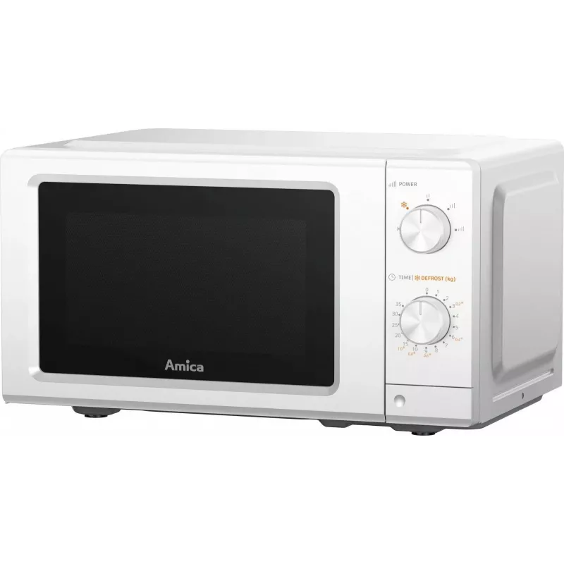 AMICA MMF20M3W Solo Microwave Oven, 20 L, 700 W, White