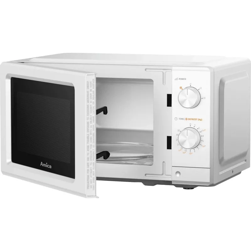 AMICA MMF20M3W Solo Microwave Oven, 20 L, 700 W, White