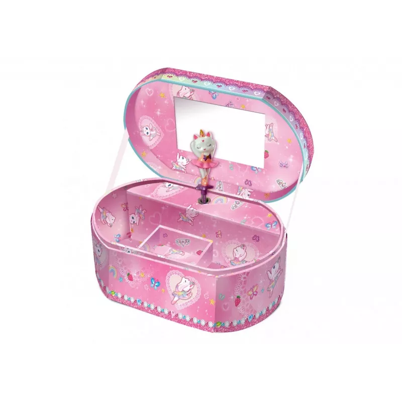 PULIO Oval Music Box - Ballerina Cat Pecoware