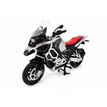 PULIO Motorcycle MSZ 1/12 BMW R125GS Adventure Silver Die-Cast Model
