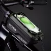 WILDMAN GX200 Bicycle Frame Bag with Phone Holder, Green