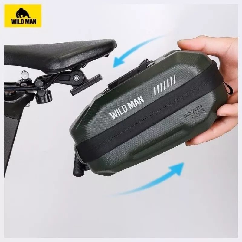 WILDMAN GD700 Bicycle Saddlebag Case Green