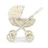 MILLY MALLY Doll Stroller Dori NATURE - Natural Wood, Classic Scandinavian Design, for Dolls up to 45 cm, Ages 12m+
