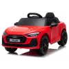 LEAN CARS Audi A5L HL788 Red 12V Electric Ride-On Car with Parental Remote Control, EVA Wheels, LED Lights, Music Panel, Seat Belt, Eco-Leather Seat, for Ages 3-6