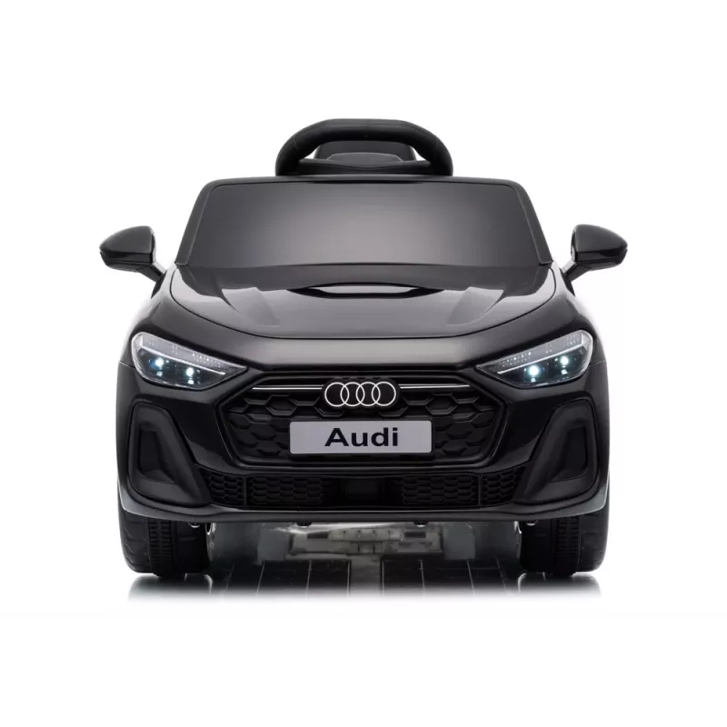 LEAN CARS Audi A5L HL788 Black 12V Battery-Powered Ride-On Car with Parental Remote Control, LED Lights, MP3, EVA Foam Wheels, Eco-Leather Seat, 30 kg Max Load, for Kids 3-8 Years