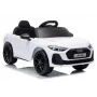 LEAN CARS Audi A5L HL788 12V Kids Electric Ride-On Car with Remote Control, White