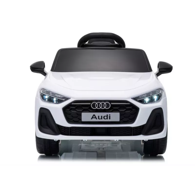 LEAN CARS Audi A5L HL788 12V Kids Electric Ride-On Car with Remote Control, White