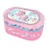 PULIO Pecoware Oval Music Box - Unicorn, Wind-Up Twinkle Twinkle Little Star, Spinning Figurine, Mirror, Flocked Lining, Multicolour