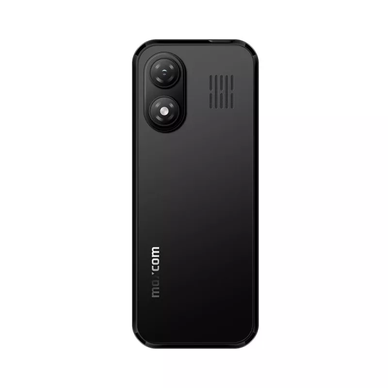 MAXCOM MM282 4G Dual SIM Feature Phone, 2.8-inch TFT Display, KaiOS, 2 MP Camera, 1400 mAh Battery, USB-C, Bluetooth 5.1, Wi-Fi Hotspot, FM Radio, Black