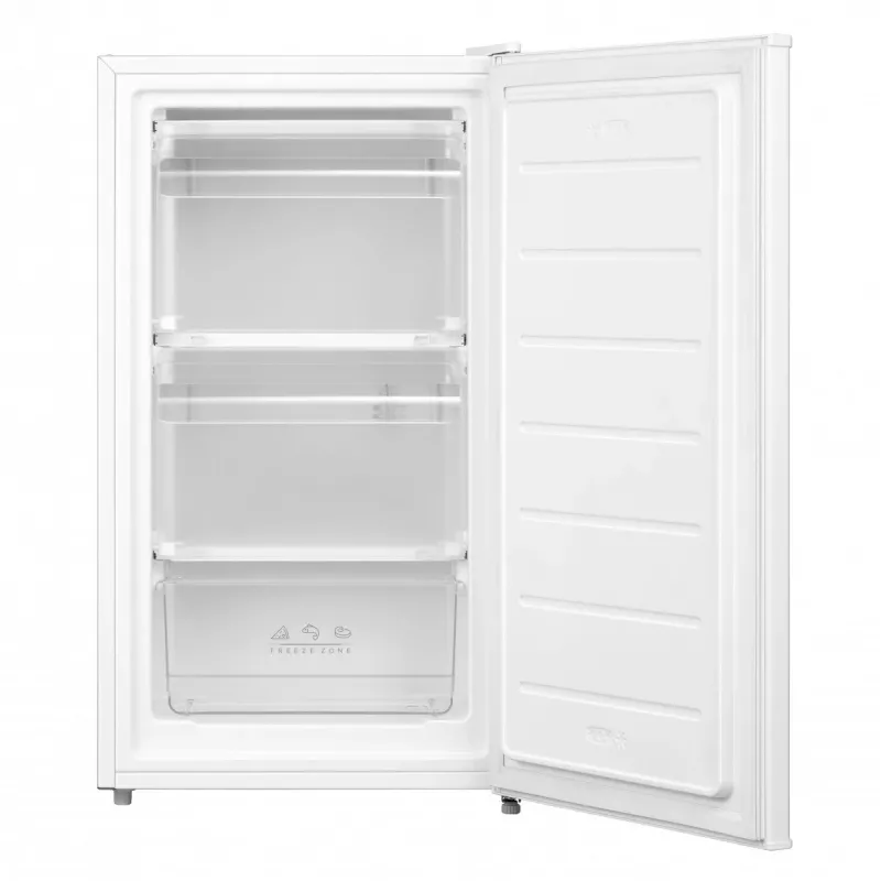 Midea MDRD99FZE01 Upright Freezer, 85L Net, 3 Drawers, White, Freestanding, Energy Class F