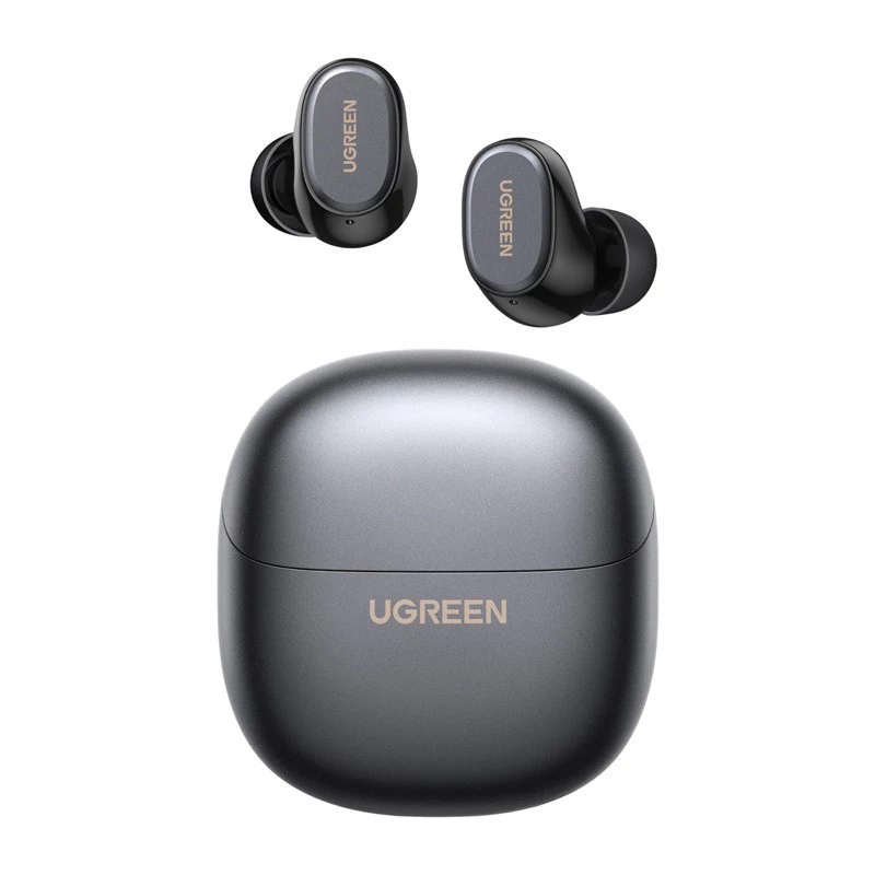 UGREEN WS220 TWS True Wireless Bluetooth 5.0 Earbuds with Charging Case, Touch Control, IPX4 Water Resistance, Built-in Mic, 16h Total Battery Life - Black
