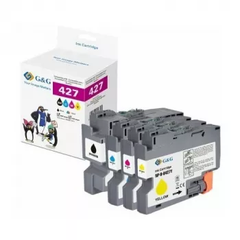 G&G Compatible Ink Cartridge Multipack for Brother LC-427 - Black, Cyan, Magenta, Yellow (GP-B427BKCMY-4P)