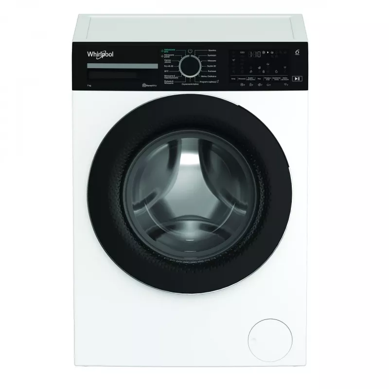 Whirlpool WAM762WBBPL 7 kg 1200 rpm Washing Machine with 6th Sense Technology, FreshCare+, Clean+, 14 Programs, LED Display, Child Lock, Delay Start, Energy Class C, White