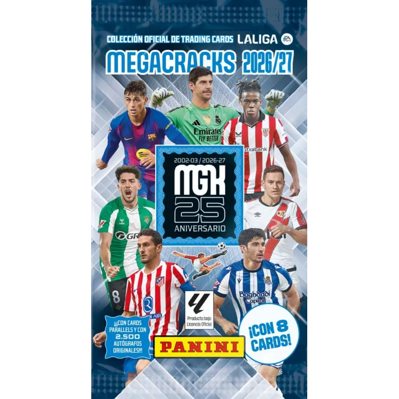 Panini La Liga 2027 Adrenalyn XL Trading Card Game Display Box – 50 Sachets (300 Cards)