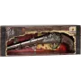 PULIO Gonher Metal Pirate Gun Toy Cap Gun, Die-cast Metal & Plastic, 8-Shot Ring Caps, Black/Grey with Brown Grip, Ages 8+