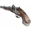 PULIO Gonher Metal Pirate Gun Toy Cap Gun, Die-cast Metal & Plastic, 8-Shot Ring Caps, Black/Grey with Brown Grip, Ages 8+