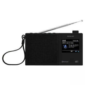 SENCOR SRD 7790B DAB+ Radio with FM, Bluetooth, USB, 2.4 inch LCD, Rechargeable Battery