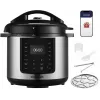 CONCEPT CK8001 Multicooker, 5L, 900W, 10 Programs, LED, Non-stick Ceramic Pot, Delay Start, Keep Warm, Black/Silver