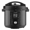 CONCEPT CK8000 Multicooker with Air Fryer Function, 6L Pot, 3.5L Basket, 1500W, 10 Programs, Black/Silver