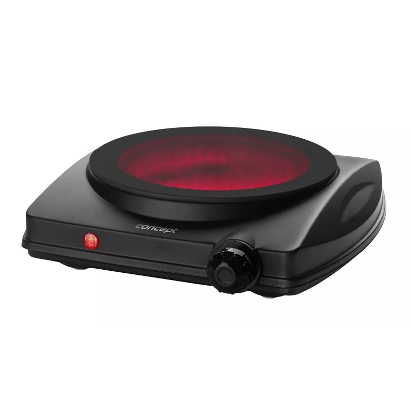 CONCEPT VE3065 Single Electric Hot Plate 1250W Black