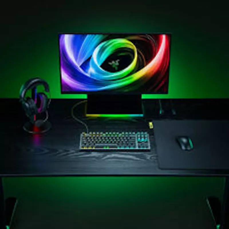 Razer Huntsman V3 Tenkeyless 8KHz Gaming Keyboard - German Layout (QWERTZ), Razer Analog Optical Switches Gen-2, Chroma RGB, Black