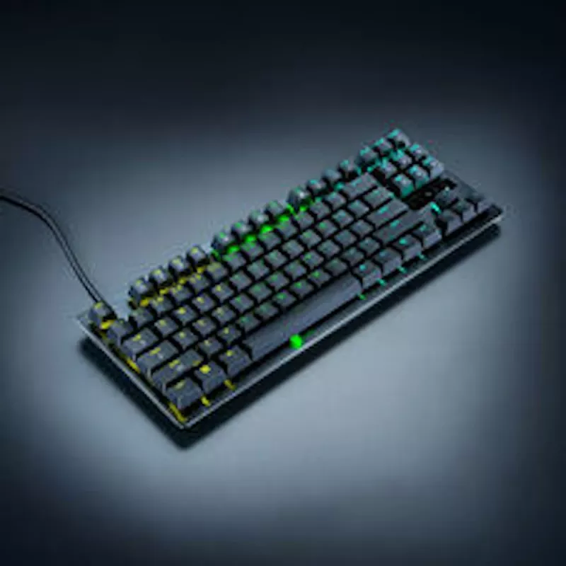 Razer Huntsman V3 Tenkeyless 8KHz Gaming Keyboard - German Layout (QWERTZ), Razer Analog Optical Switches Gen-2, Chroma RGB, Black