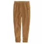 Carhartt Men's Hamilton Brown Jogger Sweatpants - 13 oz Heavyweight Cotton-Poly Blend, Regular Fit Tapered Leg, Elastic Waist with Drawstring, Rib-Knit Cuffs, Side & Back Pockets, Embroidered C Logo