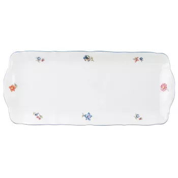SELTMANN SONATE NOSTALGIA Rectangular Serving Plate 35 x 17.5 cm White Hard Porcelain