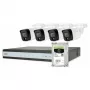ABUS Security-Center TVVR33843T Complete Set with 4 Analog Mini-Tube Cameras and Recorder