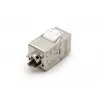 DIGITUS DN-93615-D CAT 6A Shielded Keystone Module, Tool-Free, Zinc Die-Cast, 10GBase-T, 500 MHz, T568A/B, PoE++