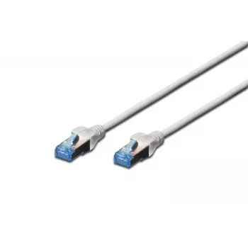 DIGITUS Ecoline Cat5e UTP Patch Cable RJ-45 to RJ-45, 0.5 m, Grey, LSZH, Snagless, Gigabit Ethernet