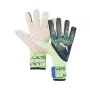 PUMA Ultra Ultimate 1 NC Goalkeeper Gloves Green Flash White Blue Glimmer 9.5