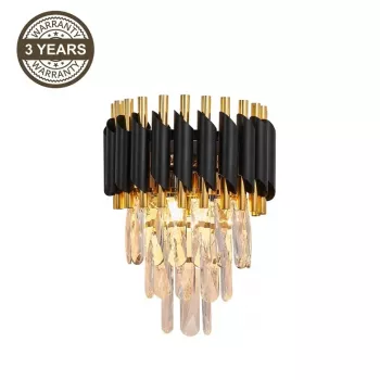 WALL LANNA 2200091-W 2XE14 BL Wall Light, 2x E14, Matte Black