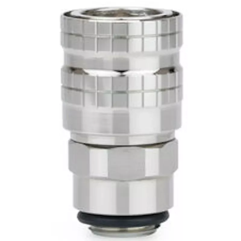Thermal Grizzly DeltaMate Quick Disconnect Female - M, Gloss Nickel