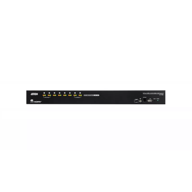 ATEN 8-Port USB 2.0 4K HDMI KVM Switch with USB 3.1 Hub, Audio, Rack Mountable