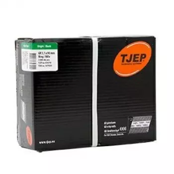 TJEP Nails GR31/90 BKRI Ring-Shank 3.1 x 90 mm Hot-Dip Galvanized, Paper Strip Collation, 34° Clipped Head, 3000 pcs