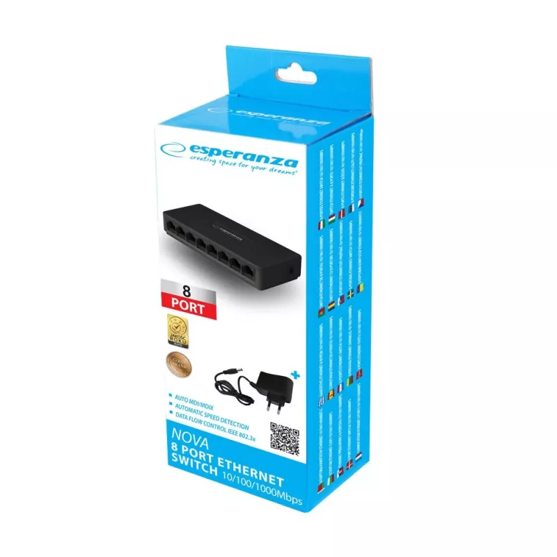 Esperanza 5-Port Gigabit Switch 10/100/1000 NOVA