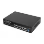 ESPERANZA 6-Port PoE+ Gigabit Switch 65W GOLIATH (4 PoE+ Ports, 2 Uplinks, 12 Gbps, Fanless Metal)