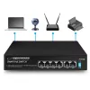 ESPERANZA 6-Port PoE+ Gigabit Switch 65W GOLIATH (4 PoE+ Ports, 2 Uplinks, 12 Gbps, Fanless Metal)