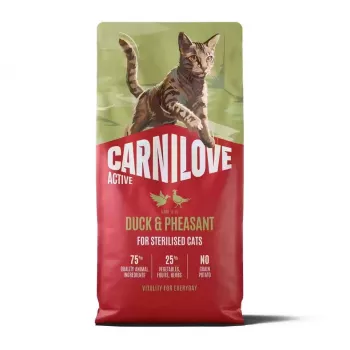 CARNILOVE ACTIVE Cat Dry Made with Duck & Pheasant for Sterilised Adult All Breeds 6 kg