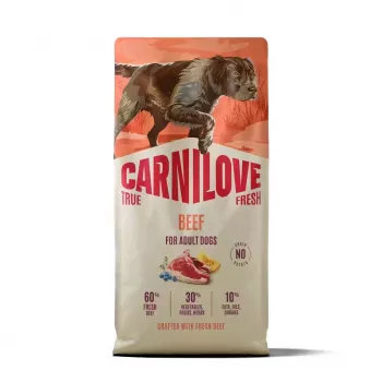 CARNILOVE TRUE FRESH Dog Dry Beef for Adult All Breeds 12 kg