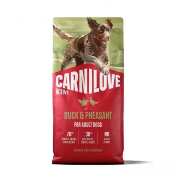 CARNILOVE ACTIVE Dog Dry Made with Duck & Pheasant for Adult All Breeds 12 kg