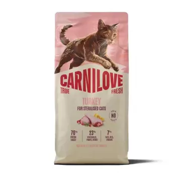 CARNILOVE TRUE FRESH Cat Dry Turkey for Sterilised Adult All Breeds 2 kg