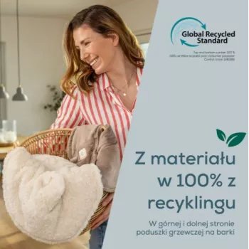 Beurer HK 165 Huggy Creme Heated Cushion | 3 Heat Settings, Machine Washable, Beurer Safety System