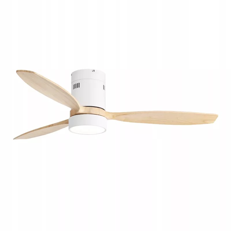 Extralink Nature Flow 52 Smart WiFi Ceiling Fan with Wood Blades, DC Motor, LED Light, App Control, 132 cm