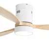 Extralink Nature Flow 52 Smart WiFi Ceiling Fan with Wood Blades, DC Motor, LED Light, App Control, 132 cm
