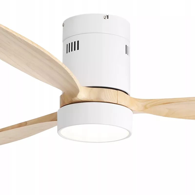 Extralink Nature Flow 52 Smart WiFi Ceiling Fan with Wood Blades, DC Motor, LED Light, App Control, 132 cm