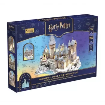 CUBIC FUN 3D Puzzle Harry Potter Hogwarts Great Hall & Astronomy Tower with LED Light – 850 Pieces, Collectible Model Kit